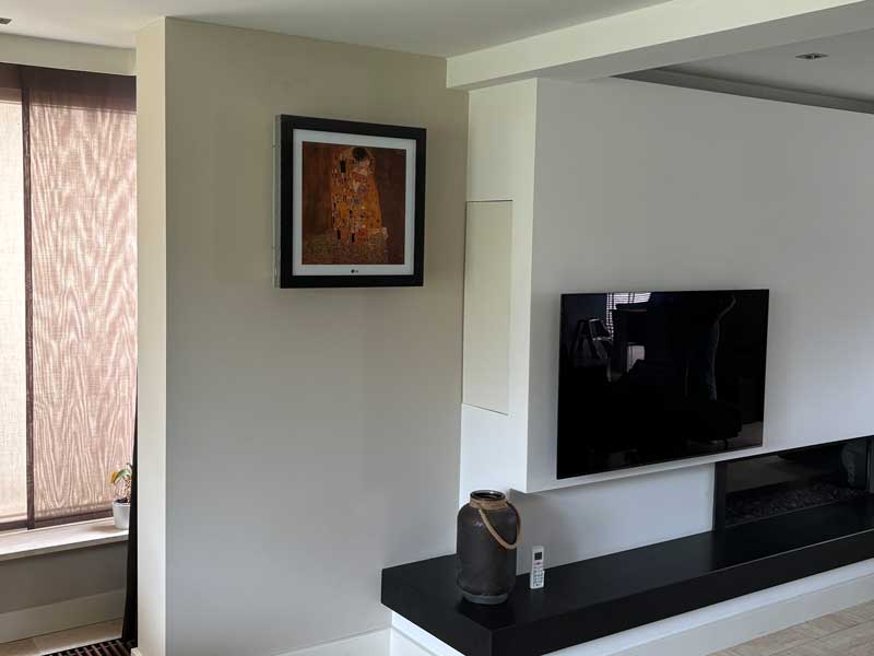 Airconditioning design unit in woonkamer